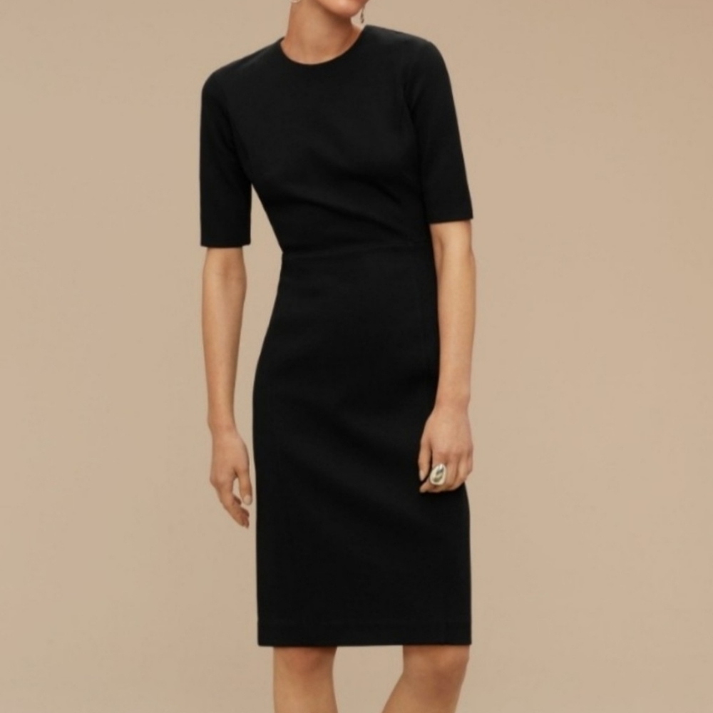 🎉 3/$60 Babaton Faux Suede Kramer Dress In Black Size 4